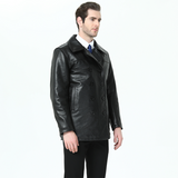 Premium Quality Men's Genuine Leather Long Coat  For Autumn To Winter