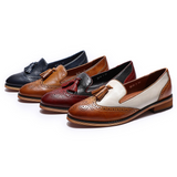 Ladies Slip on Tassel Penny Loafer Casual Flat Shoe