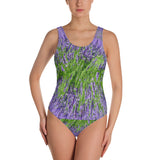 Hand Sewn The Violet Lush Greenery One Piece Full Body Swimsuit Exclusive Style