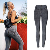 High Waist High Quality Push Up Skinny Denim Jeans For Ladies