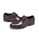 Mens Oxford Crocodile Business Shoe