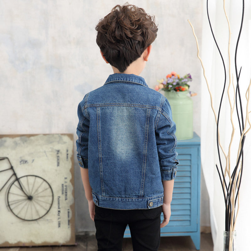 Denim Small Boys And Girls Long Sleeved Jacket