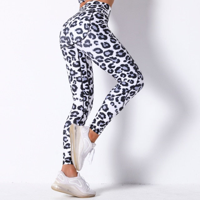 Leopard Print Yoga Leggings women Sports