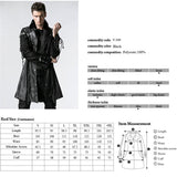 PU Lather Men Polyester Finely Designed Long New Trench Coat