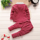 Kids Stripe Two Piece Clothing Set For Spring And Autumn