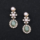 Crystal Imitation Geometric Pearls Vintage Earring