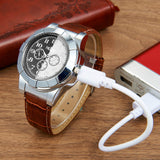 Electric Rechargeable USB Windproof Lighter Watch