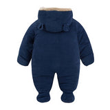 Long Sleeve Unisex Baby Winter Full Body Jumpsuit With High Quality Cotton