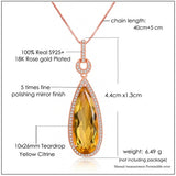 Citrine 925 Luxury Natural Sterling Silver