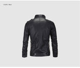 Vintage Mens PU Leather Jacket For Bikers