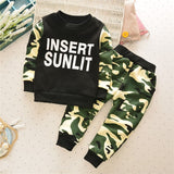 Thicken Sports Suits Cotton Children Winter Clothing