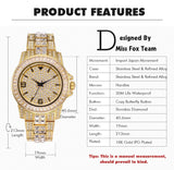 Luxury Looks Waterproof Ladies Quartz Watch