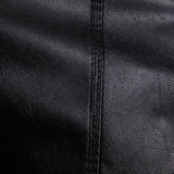 Mens Casual Stand Collar Autumn To Winter Leather Jacket