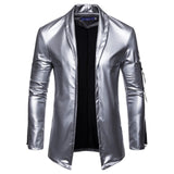 Slim Fit Men Trench Lather Jacket For Autumn Outing and Bike