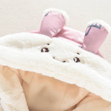 Newborn Infant Fleece Hooded Romper Suit