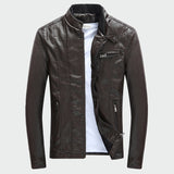 Autumn Winter Regular Bike Jackets with PU Lather