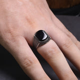 Extra Light Weight 925 Sterling Silver Vintage Mens Ring