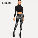 Elegant Office Lady Skinny Women Autumn Workwear Highstreet Minimalist Leggings