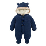 Long Sleeve Unisex Baby Winter Full Body Jumpsuit With High Quality Cotton