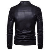 All Season Warmer Leather Stand Collar Casual Zipper Jackets