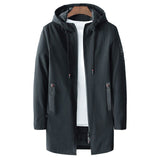 For Casual Wear To Winter Protection Men Windproof Long Trench Coat