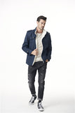 Men Fleece Lined Extra Warmer Woolen Coat