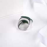 Solid Gemstone Natural Silver Finest Sterling Ring