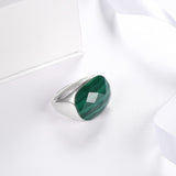 Solid Gemstone Natural Silver Finest Sterling Ring