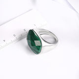 Solid Gemstone Natural Silver Finest Sterling Ring