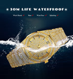 Luxury Gold Quartz Wrist Watch For Men