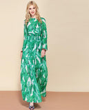 Ladies High Quality Summer Maxi Leaf Floral Dress For All Day Long