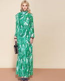 Ladies High Quality Summer Maxi Leaf Floral Dress For All Day Long