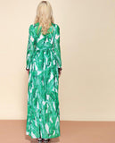 Ladies High Quality Summer Maxi Leaf Floral Dress For All Day Long