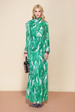 Ladies High Quality Summer Maxi Leaf Floral Dress For All Day Long