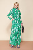 Ladies High Quality Summer Maxi Leaf Floral Dress For All Day Long