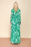 Ladies High Quality Summer Maxi Leaf Floral Dress For All Day Long