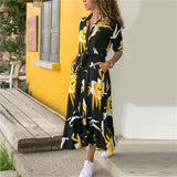 Long Sleeve Maxi Chiffon Beach Boho All Day Long Style