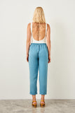 Pintuck Denim Drawstring Pants in TENCEL