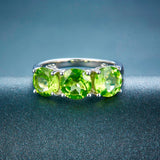 Gemstone Finest Quality Womens Wedding and Event Ring Size 4.2 Ct 925 Sterling Silver