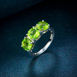 Gemstone Finest Quality Womens Wedding and Event Ring Size 4.2 Ct 925 Sterling Silver