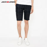 JackJones Men's Linen Window Plaid Shorts