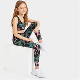 Girls Elastic Waist Leggings Set