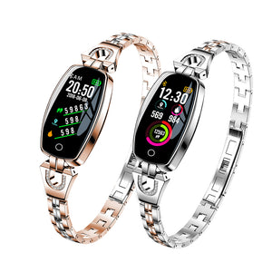 Heart Rate Monitoring Women Waterproof Smart Bluetooth Smartwatch For IOS & Android