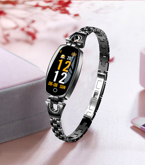 Heart Rate Monitoring Women Waterproof Smart Bluetooth Smartwatch For iOS & Android