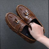 Comfortable Soft Leather Loafer Slip On Shoe