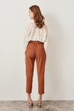 Mink Button Detail Knitted Pants