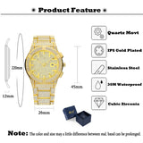 Analog Water Resistant Full Diamond Watch