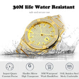 Analog Water Resistant Full Diamond Watch