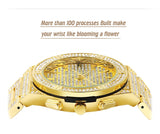 Analog Water Resistant Full Diamond Watch