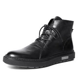 Winter Authentic Leather Lace Up Casual Trend All Season Boot